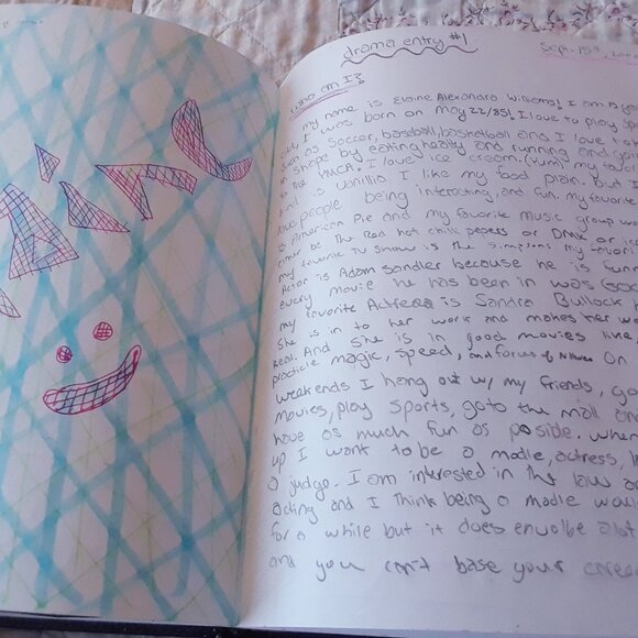 Vintage Y2K Personal Diary Teenage Girl Drama Class - Picture 8 of 15